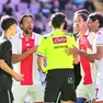 Il momento dell’espulsione di Vona contro la Calvi Noale (foto Andrea Lasorte)