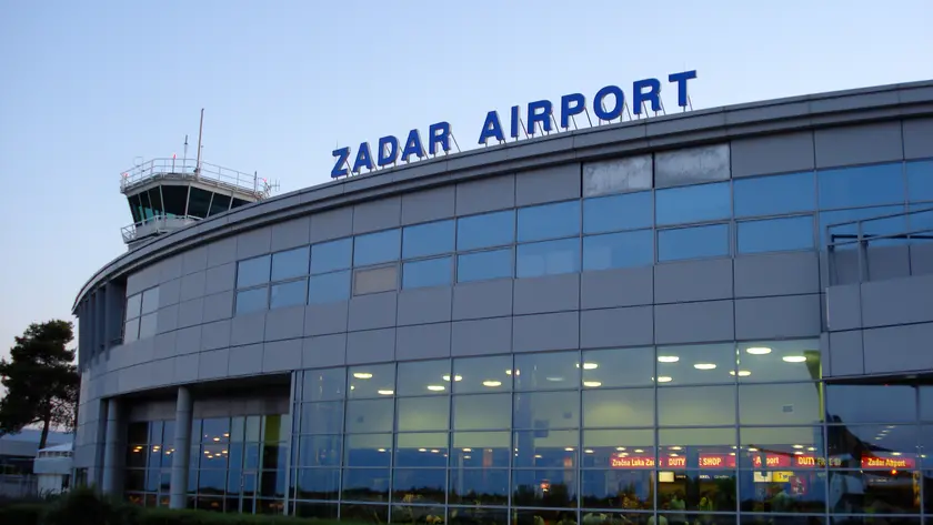 Uno scorcio dell’aeroporto di Zara