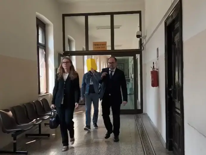 Zaccaria in Tribunale con i suoi avvocati Cavazzini e Toso