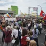 Una precedente manifestazione a Trieste al varco 4 del porto (archivio Lasorte)
