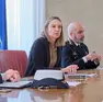 L’assessore de Gavardo e il vice ispettore Crechici (Foto Silvano)
