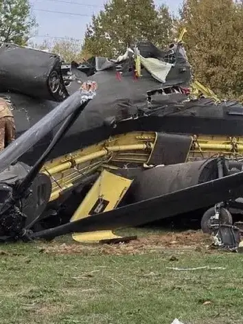 L'aereo precipitato
