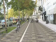 Un rendering di come cambierà Corso Italia