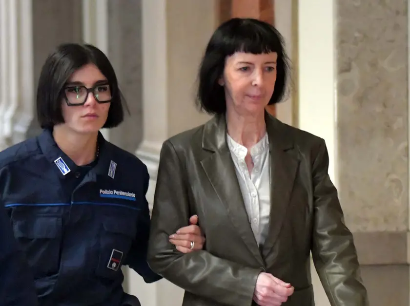 Podmenich in Tribunale venerdì pomeriggio (foto Francesco Bruni)