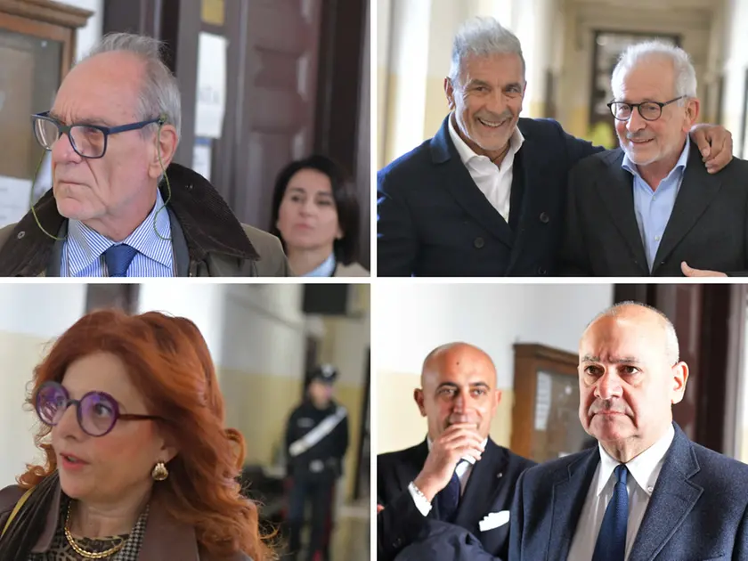 Da sinistra in alto in senso orario: Fattorini, Bevilacqua e Barisani, Cozza e Gentile, Mangiante (fotoservizio Francesco Bruni)