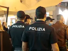 Alcuni controlli della polizia in centro in una foto d'archivio