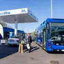 La stazione di servizio dei nuovi bus (foto Bonaventura)