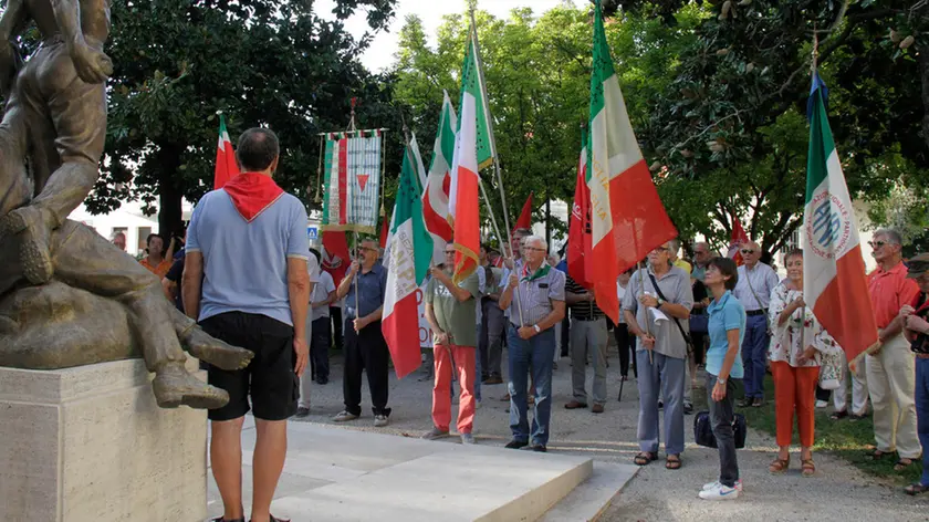 Bonaventura Monfalcone-12.09.2018 Manifestazione e contro manifestazione per l'impresa di Fiume-Ronchi dei legionari-foto di Katia Bonaventura