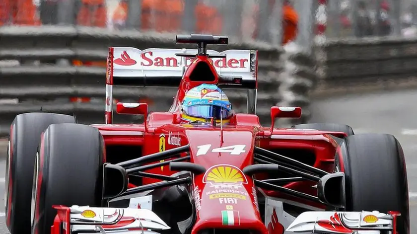 Spanish Formula One driver Fernando Alonso of Scuderia Ferrari in action during the 2014 Formula One Grand Prix of Monaco at the Monte Carlo circuit in Monaco, 25 May 2014. ANSA/SRDJAN SUKI