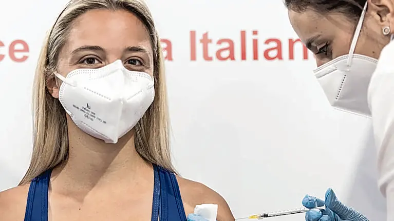 2021/06/01 Roma, Hub Porta di Roma, vaccinazione dei maturandi