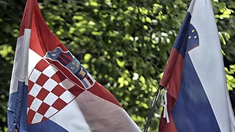 I vessilli nazionali di Croazia e Slovenia