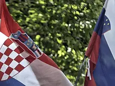 I vessilli nazionali di Croazia e Slovenia