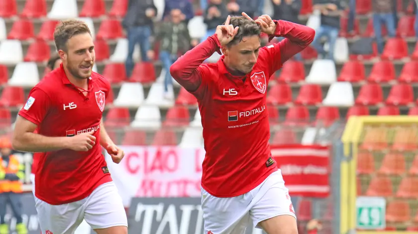 Lasorte Trieste 14/04/19 - Serie C, Triestina - Fermana, Gol Procaccio 2 - 0 ed Esultanza