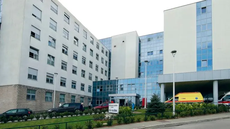 Uno scorcio dell'ospedale di Zagabria (foto da kbc-zagreb.hr)