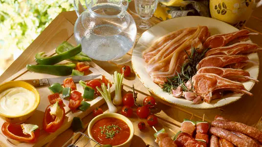 selection of grilled meats