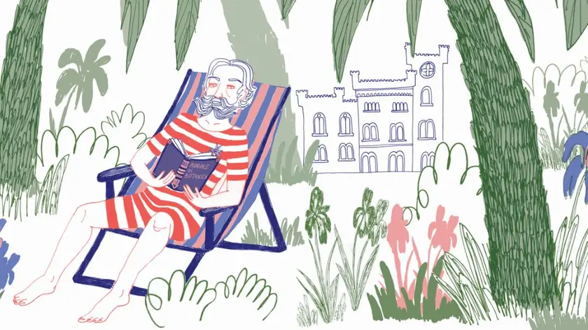 “Letture nel parco” dell’illustratrice e designer triestina Daria Tommasi. Ha illustrato “La losca storia di Mary Shelley” per l’editore Franco Cosimo Panini