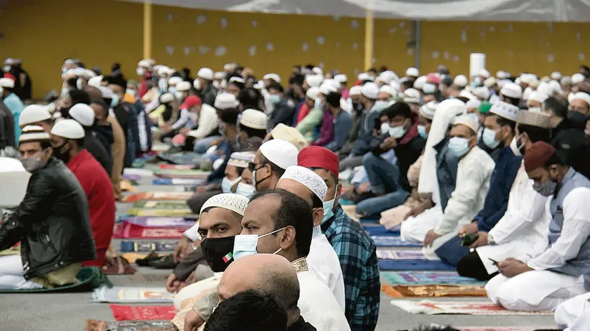 Celebrazioni per la fine del Ramadan-Via I maggio-Monfalcone. Foto di Katia Bonaventura