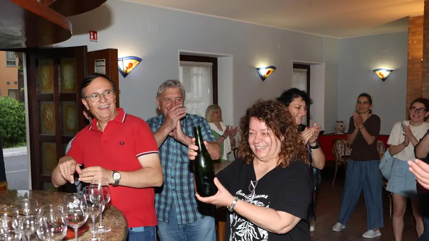 Cristina Visentin festeggia a Mariano