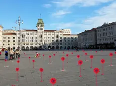 Ecco come apparirà piazza Unità il 6 giugno con il “Giardino di girandole”