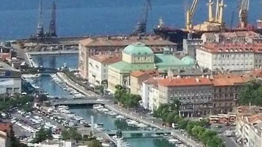 Uno scorcio di Fiume in una foto d’archivio