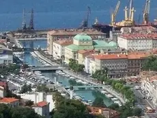 Uno scorcio di Fiume in una foto d’archivio