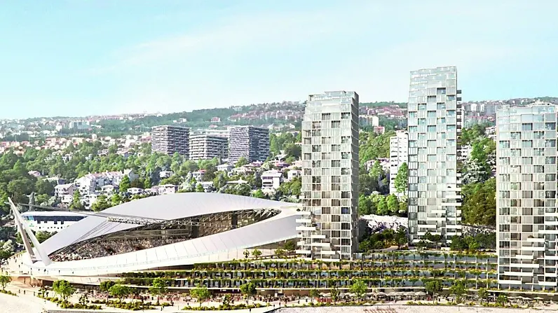 Un rendering del complesso di Cantrida