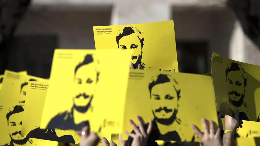 Una manifestazione per Giulio Regeni