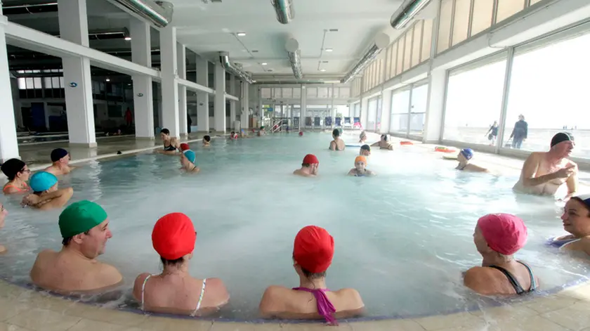 La piscina delle Terme di Grado gestite dalla Git (foto Bonaventura)