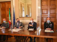 La conferenza stampa in Prefettura (Bumbaca)