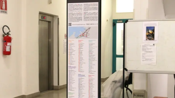 Lasorte Trieste 15/04/20 - Palazzo Anagrafe, Totem Informativo, TriesteMetro