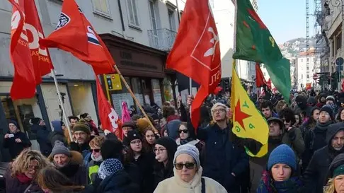 Foto Bruni 24.02.2018 manifestazione della sinistra con corteo