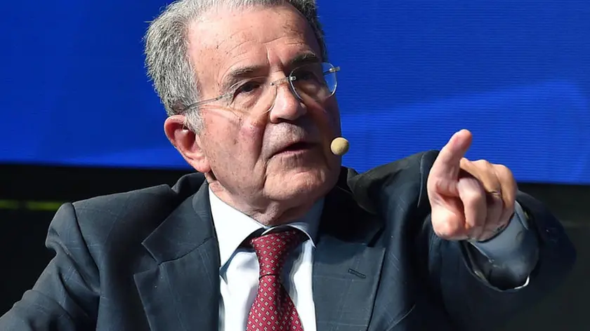 Romano Prodi durante il convegno Â?Visioni di modernitÃ Confindustria oltre i 110 anniÂ? in occasione del 110Â° anniversario di Confindustria presso le OGR, Torino, 1 febbario 2020 ANSA/ ALESSANDRO DI MARCO