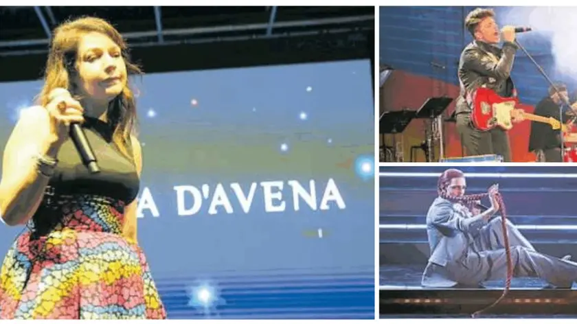 Cristina D’Avena sarà protagonista del “Grado Summer Fun 2024” ai primi di settembre. A destra i “The Kolors” e Achille Lauro, attesi a luglio