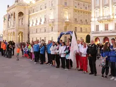 La cerimonia in piazza Unità (Foto Lasorte)