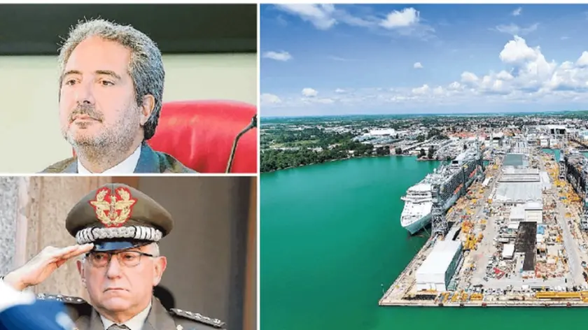 In alto il nuovo ceo Pierroberto Folgiero, sotto il generale Claudio Graziani