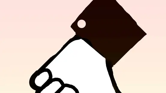 Conceptual illustration of a big unlike thumb squashing a small man depicting being unliked.
