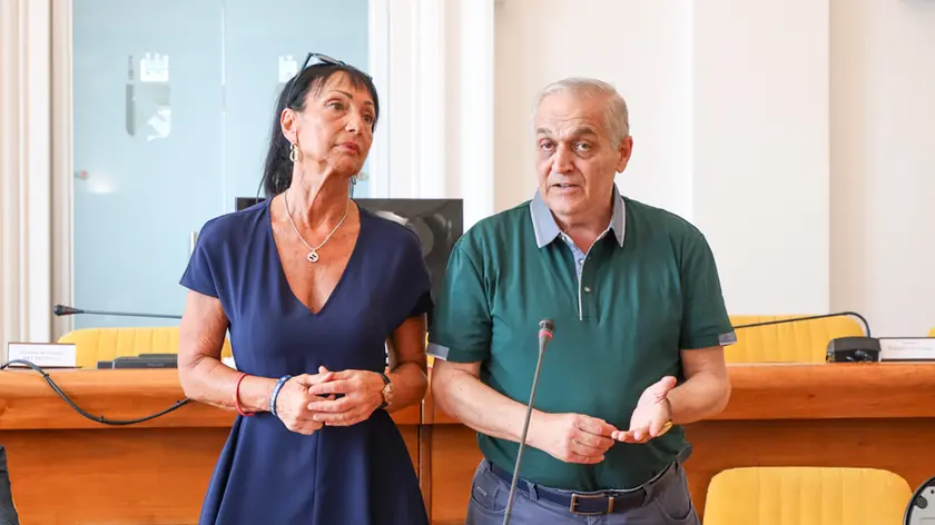 La neo eurodeputata Anna Maria Cisint e Antonio Garritani, cui passa il testimone di sindaco a Monfalcone