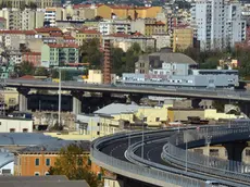 Foto Bruni 29.10.12 Grande viabilità:traffico e interruzione per demolizione ciminiera