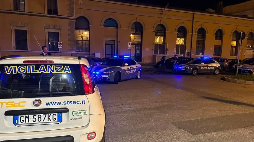 La polizia sul posto della seconda aggressione