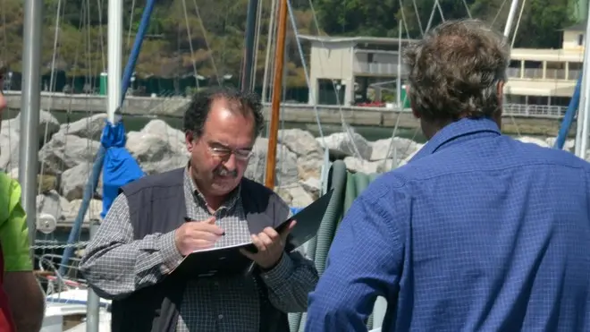 Foto BRUNI TRieste 02.05.12 Morte per probabile annegamento,cadendo dalla rupe del castelletto di Miramare--il medico legale Costantinides