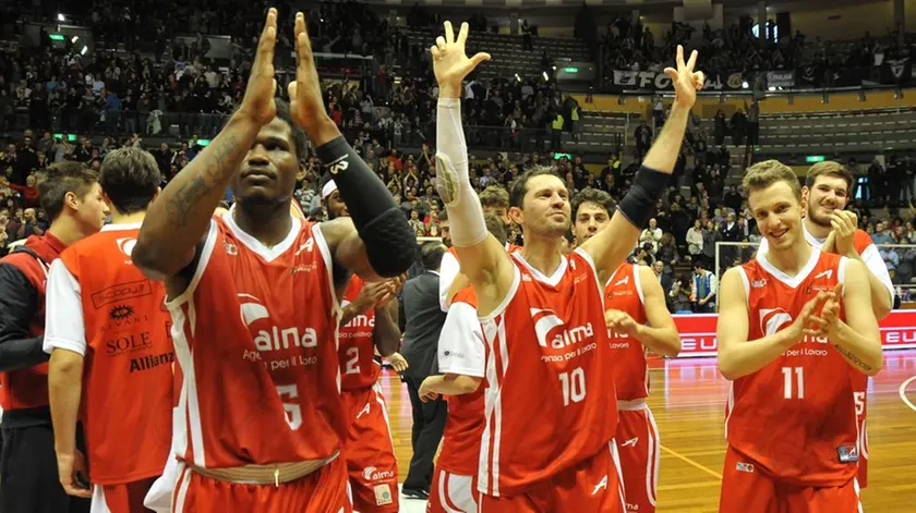 Foto BRUNI 05.02.17 Basket Alma Trieste- Fortitudo Bologna--Green,Pecile e Baldasso