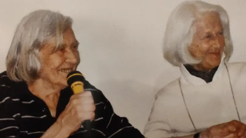 Margherita Hack con l’amica Maria Luisa Princivalli