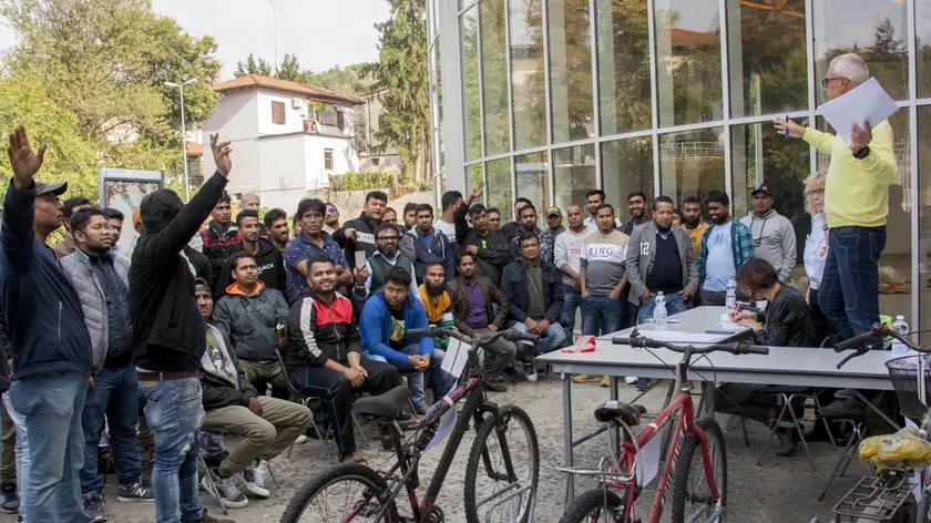 Biciclette in bella vista durante un’asta promossa dal Comune Foto Katia Bonaventura