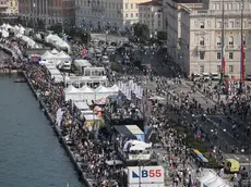 Il Villaggio Barcolana lungo le Rive nella scorsa edizione FotolLasorte