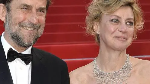 16/05/2015 68 Festival di Cannes. Uscita del film Mia madre. Nella foto il regista Nanni Moretti, Margherita Buy