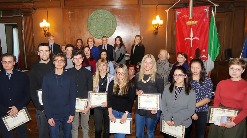 Lasorte Trieste 15/02/17 - Consiglio Comunale, Premio ANDE Scuola, tutti i premiati