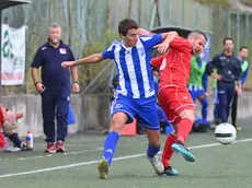 Un'azione del match Chiarbola Ponziana-Primorec