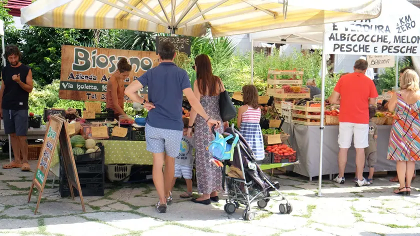 Il mercato in piazza Sant'Antonio (Bruni)