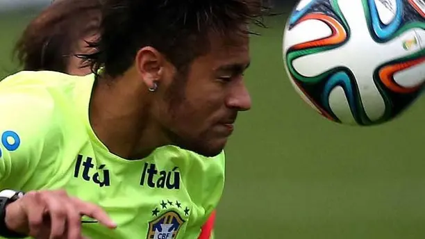 Brazilian national soccer team´s player Neymar during a training session at Granja Comary, in Teresopolis, state of Rio de Janeiro, Brazil, 09 June 2014. EFE/Marcelo Sayao