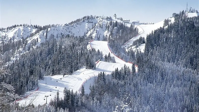 Una pista da sci a Tarvisio